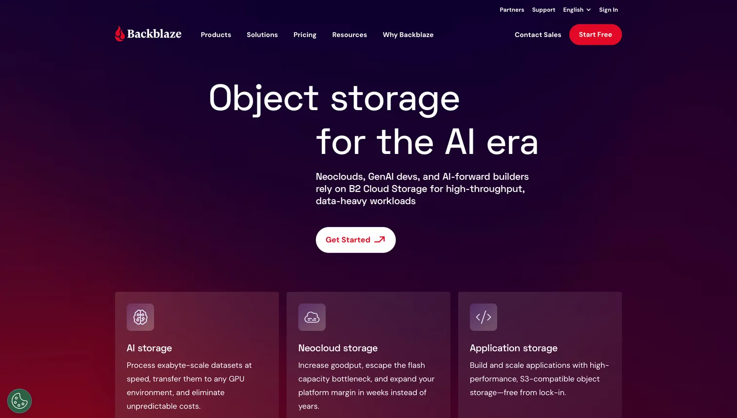 Backblaze interface